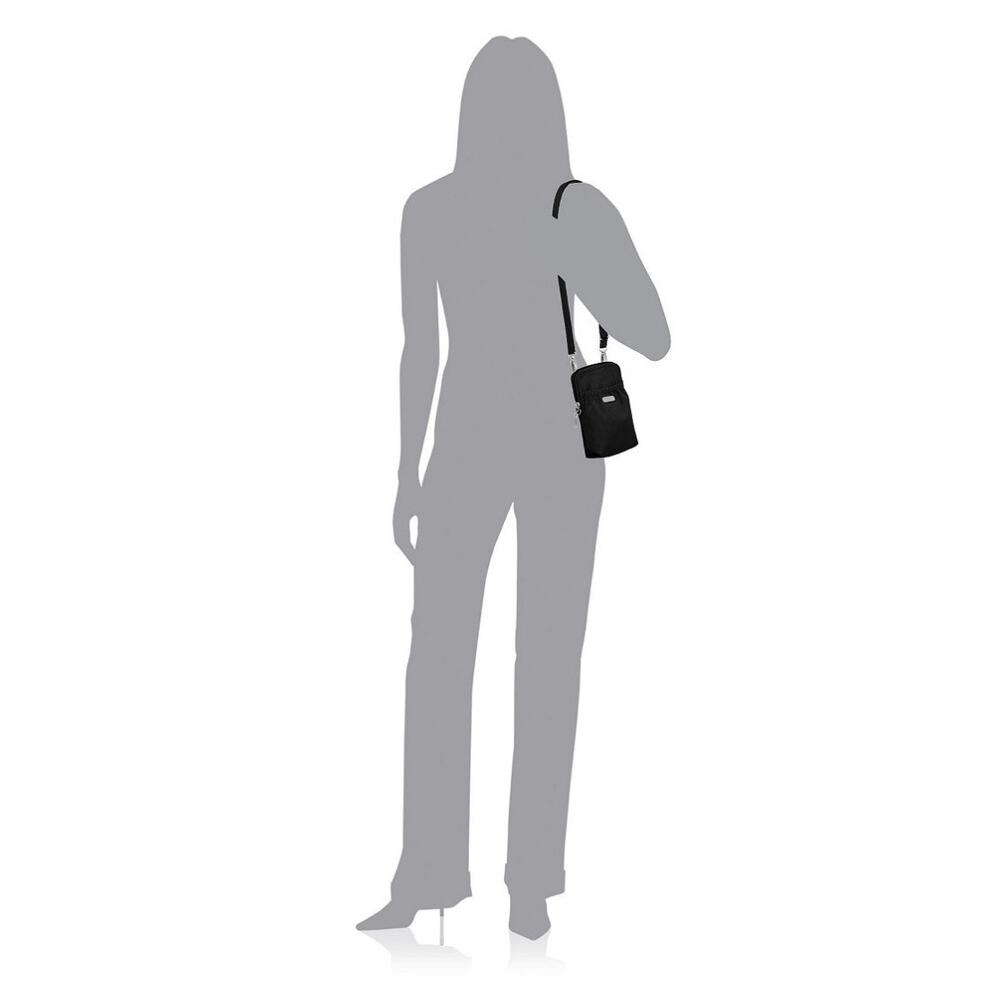 Baggallini Bryant Pouch RFID Anti-Theft Black Crossbody/Waist/Shoulder Bag - Picture 4 of 13